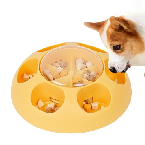 Gcerfby Puzzle Slow Feeder Spielzeug, interaktives Enrichment-Spielzeug - Treat Dog Slow Feeder Puzzlespielzeug - Gehirntraining-Futterspender-Anreicherungsspielzeug für Hunde und Welpen von Gcerfby