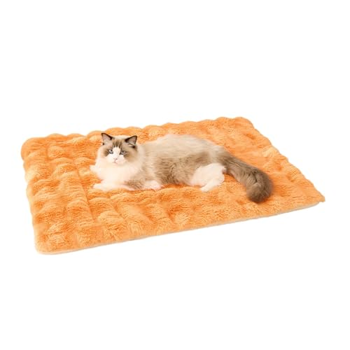 Gcerfby Sel'f Heating Cat Bed, Cat Mat Bed for Pets, Plush Couch Sleep Pad, Soft Sleeping Floor Pad for Dogs and Kittens, Bedroom and Balcony Comfort, Cozy Travel Mat for Indoor Use von Gcerfby