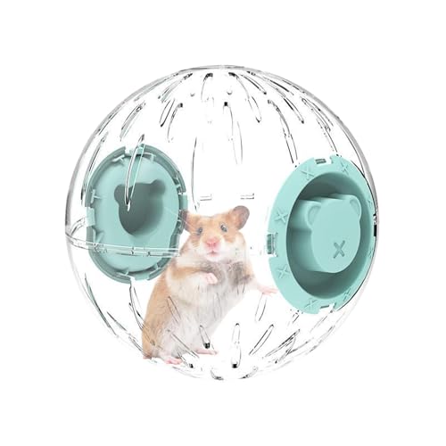 Hamster-Laufball, Spielzeug, bequemer Stressabbau, Hamsterball, transparent, geräumiges Haustierrad, 20 x 20 x 20 cm, einfach zu bedienen, tragbar für Zuhause, Wohnzimmer, Küche von Gcerfby