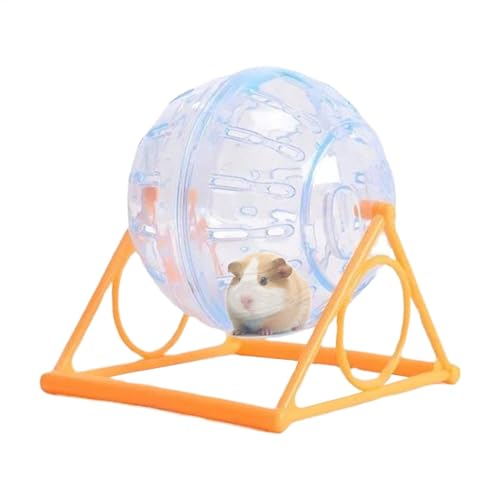 Rennmaus-Übungsrad, transparenter Hamster-Trainingsball, Chinchilla-Laufspielzeug, 12 cm, einfach zu bedienen, tragbar, reduziert Langeweile, erhöht die Aktivität von Gcerfby