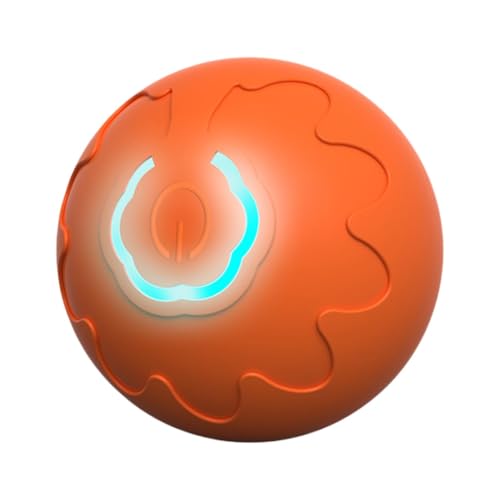 Smart Chawing Ball Toy, USB-wiederaufladbare Zahnenhilfe, Bissresistente Hundespielling, Light-up-Spaß-/lebendige Farben, Interaktives Spiel/Training, 200-mAh-Batteriekapazität Für Alle Haustiergrößen von Gcerfby