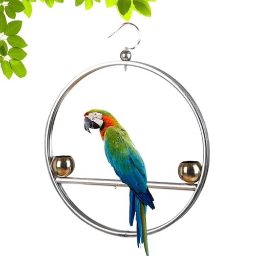 -Vogel-Trainingständer, Pet Bird Swing Stand, Barschpapagei, Klettern, lang anhaltende Leistung, verbesserte Trainingsakzeptanz, 44,5 x 36,5 cm, für Haustierpapageien von Gcerfby