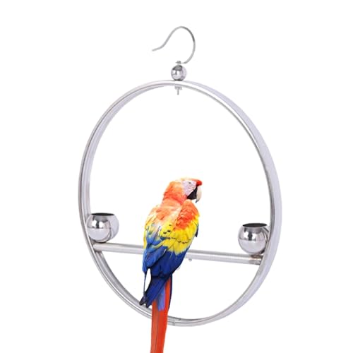 -Vogel-Trainingständer, Pet Bird Swing Stand, Barschpapagei, Klettern, lang anhaltende Leistung, verbesserte Trainingsakzeptanz, 44,5 x 36,5 cm, für Haustierpapageien von Gcerfby