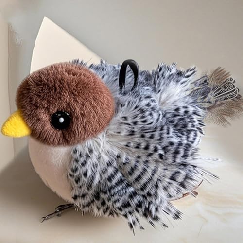 Gdnhovfnxe 13 x 13 x 6,5 cm Flattervogel-Katzenspielzeug, Flappy Bird | Niedliches Vogelspielzeug mit schlagenden Flügeln für Katzen,Interaktives Katzen-Übungsspielzeug, Katzenminze-Spielzeug von Gdnhovfnxe