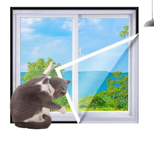 GeRRiT Katzenschutz-Fensternetz, transparentes Katzensicherheitsgitter mit Reißverschluss, genießen Sie die kühle Luft im Sommer ohne Bohren, langlebig von GeRRiT