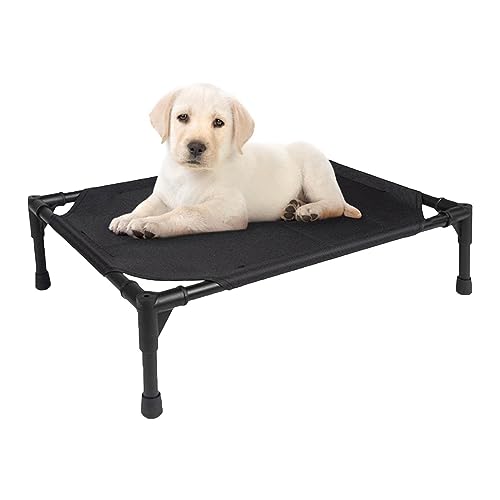 GeRRiT Outdoor Liege für Hunde Hundeliege Outdoor Haustierbett Hund mit Sonnendach Haustierliege Outdoor Hundezelt Hundebett Outdoor mit Kissen Baldachin Tragetasche von GeRRiT