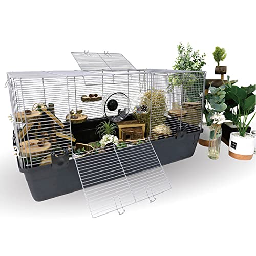 Hamsterkäfige und Lebensräume - Großer Hamsterkäfig Rennmäuse Habitat Kleintierkäfig Rattenkäfig für Hamster, Rennmäuse von GeRRiT