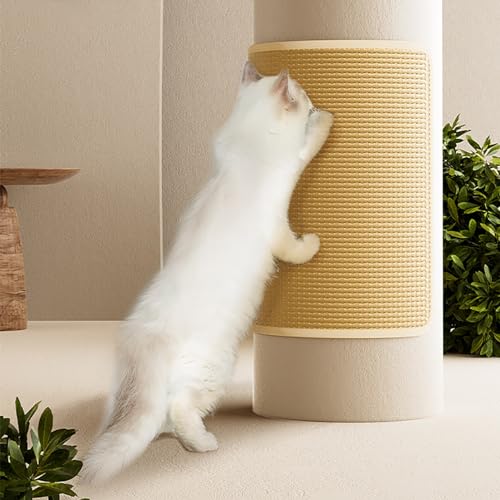 Kratzmatte für Haustiere, Kratzmatte Für Katzen, Kratzmatte für Katzen Aus Natürlichem Sisal, Kratzmatte für Katzen, Teppichschutz, Schützen Sie Wände, Sofas, Teppiche und Möbel ( Size : 12*16in ) von GeRRiT