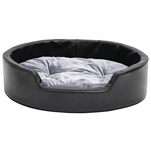 Gecheer Hundebett Hundekissen Hundesofa Hundecouch Dog Bed Tierbett Hundekorb 69 x 59 x 19 cm (B x T x H),Kunstleder (100% Polyurethan), Plüsch (80% Polyester, 20% Baumwolle) von Gecheer