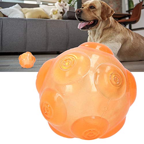 Gedourain Haustier-Kauspielzeug Haltbares Haustier-Kauball-Quetschball-Hundeball-Spielzeug für mittlere und kleine Hunde(Orange) von Gedourain