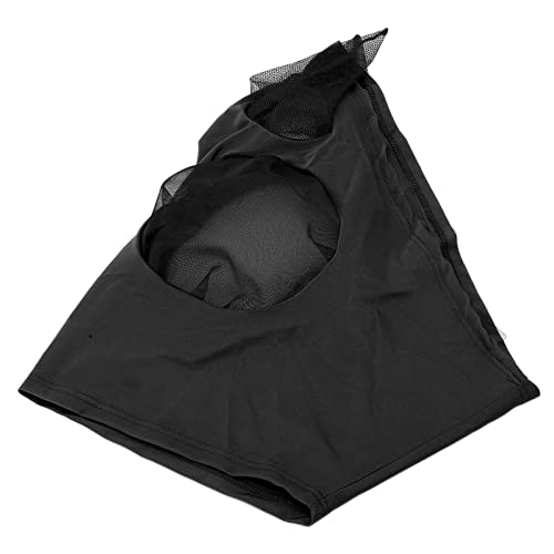 Pferdegesichtsschutz, einfach zu tragendes stereoskopisches Schnittdesign Pferdefliegenmaske hochelastisch mit zusätzlichem feinem Netz zum Schutz des Pferdegesichts(Schwarz) von Gedourain