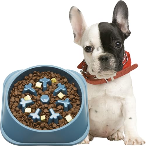 Gefryco Slow Feeder Hundenäpfe gegen Schlucken – Gesunder langsamer Fressender Hundenapf Blähstopp – Erwachsene Welpen Slow Food Futternapf – Hunde-Puzzle-Labyrinth-Schalen, die das Essen von Gefryco