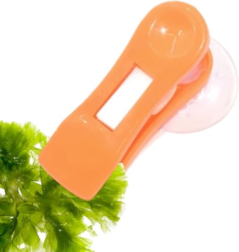 Aquarium Seetang Saugnapf Clip Seetang Clip Feeder Gemüse Seetang Saugnapf Klemme Fischfutter Halter für Aquarium Zubehör zufällige Farbe Seetang Saugnapf Clip (zufällige Farbe) von Gehanico