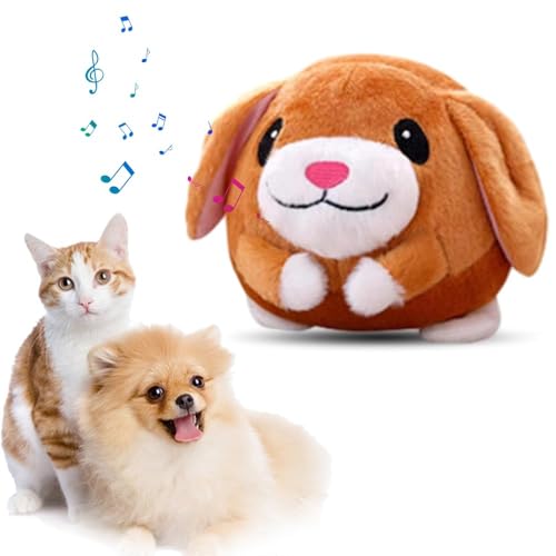 Gehanico Active Moving Pet Plush Toy | Interactive Dog Toy | Talking Moving Dog Toy | Washable Cartoon Pig Plush Sound Electronic Dog Toy | Shake Bounce Boredom Toy for Dogs Cats (Welpe) von Gehanico