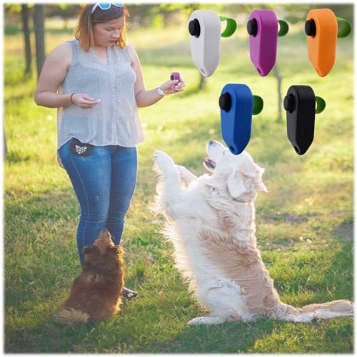 Gehanico Hunde Clicker Haustier Clicker Trainingsgerät Trainings Clicker mit Handschlaufe Klicker mit Großem Knopf Trainings Clicker Hundetrainer Clicker Welpentraining Hundetraining (Alles) von Gehanico