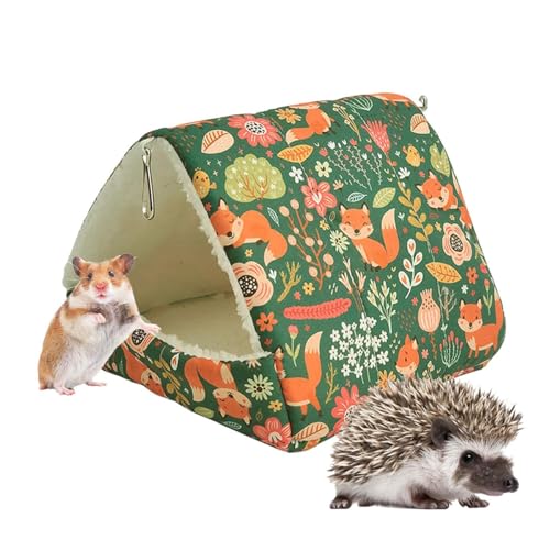 Gehanico Kleines Hamsterbett Warmes Schlafhaus Winterhaus Kaninchen Höhle Tierhausnest für Hamster Zwergkaninchen Ratten Igel Chinchilla Bartagamen (15 * 15 cm) von Gehanico