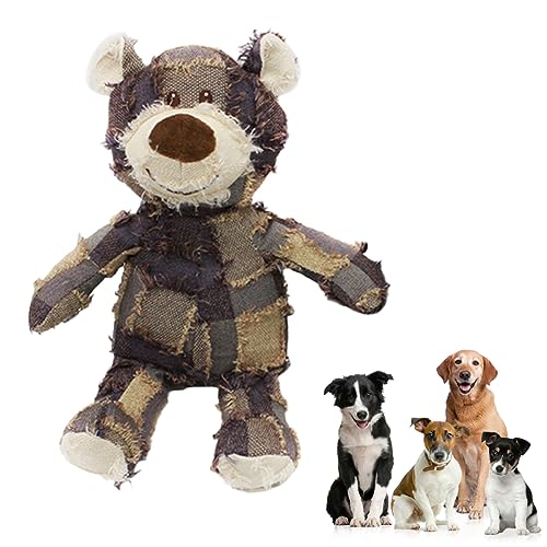 Gehanico Plüschbär Spielzeug Haustier Spielzeug Hundespielzeug Starke Kauer Extreme Bear Dog Toy Indestructible Robust Bear Bettelbär Spielzeug für Haustiere Extreme Indestructible Robust Bear (Lila) von Gehanico