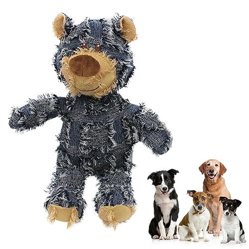 Gehanico Plüschbär Spielzeug Haustier Spielzeug Hundespielzeug Starke Kauer Extreme Bear Dog Toy Indestructible Robust Bear Bettelbär Spielzeug für Haustiere Extreme Indestructible Robust Bear (Blau) von Gehanico