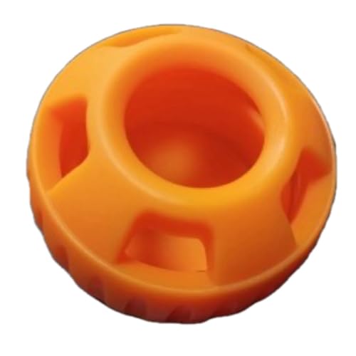 Gehanico Schleckball Hund, Langlebiges Leckerli Spielzeug Ball Leicht zu reinigen Silikonspielzeug Interaktive Snackball Hund Tiefkühlkost Ball (Orange) von Gehanico