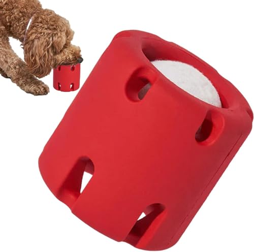 Gehanico Tennis Tumble Puzzle Hunde Spielzeug Naturkautschuk Interaktives Hundespielzeug Bissfest Hund Puzzle Ball Spielzeug Unzerstörbar Kaugummi Tennisbälle für Hunde Spielen Trainingsspielzeug von Gehanico