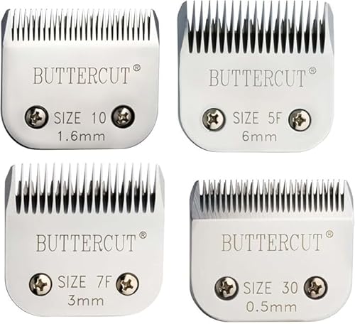 Geib buttercut Edelstahl 4-Teiliges Blade Kit inkl. Größen 30 10 7 F 5 F von Geib