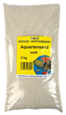 Aquariensand Weiss 25 kg, Aquarium Sand, Bodengrund von Geißler