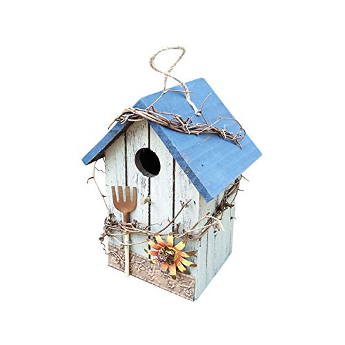 Vogelfutterspender Nistnester Haus Vogel Vogel Dekoration Holz Hängebox Garten Terrasse & Garten Feeder Halterung 18 (C, Einheitsgröße) von Gelb&Schwarz