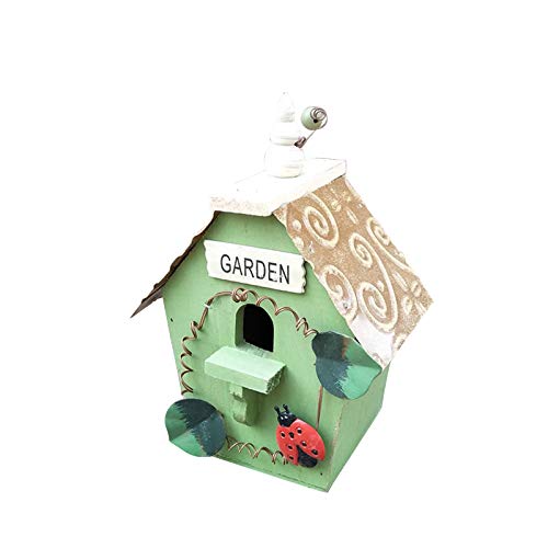 Vogelfutterspender Nistnester Haus Vogel Vogel Dekoration Holz Hängebox Garten Terrasse & Garten Feeder Halterung 18 (D, Einheitsgröße) von Gelb&Schwarz