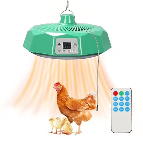 Hühnerstall Heizung, Smart Chicken Coop Heizung 500 Watt Stall Strahlendes Heizpaneel, Eingebauter adaptiver Temperatursensor Geeignet für Farm Haus Tierheizung von GeluEla