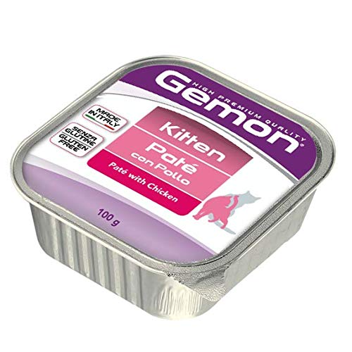 Gemon Kitten Leckerbissen mit Huhn - Nassfutter für Katzen 32 Beutel 100 g von Gemon