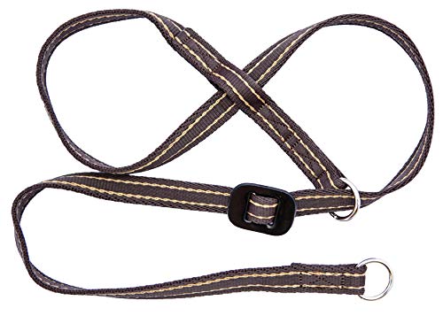 Gencon Hundehalsband mit Leinenzug-Verhinderung durch Kopfumschlingung, Unisex, Braun, M (79 cm), Pull-on, für mittelgroße Hunde, alle Lebensphasen von Gencon