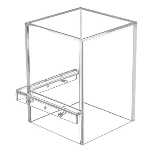 1/2 Stück Druckfischbecken - kleines Glasfischtank, kleines Nano-hohes randloses Aquarium, transparente, klare Fischaufzugs-Dekorationen für Aquarien, Betta-Fische, 13 x 13 x 16 cm (transparent) von Generic