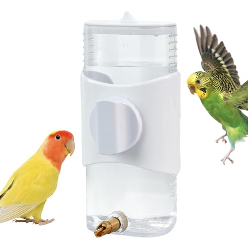 1/2-teiliger Vogel-Wasserspender, langlebiger automatischer Vogelfutterspender, Vogeltränke, Sittich-Tränke mit großer Kapazität, Vogelfutter-Wasserspender mit 300 ml Wasserkapazität, Papageien-Futter von Generic