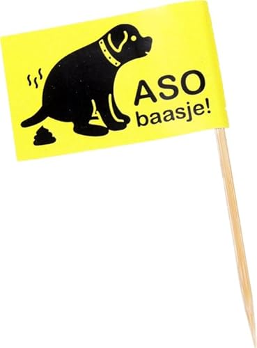 250 x Aso Besitz! Hundekot Fahnen Puppenfahnen Puppenfahnen Fahne Flagge Hunde Poop Picker von Generic