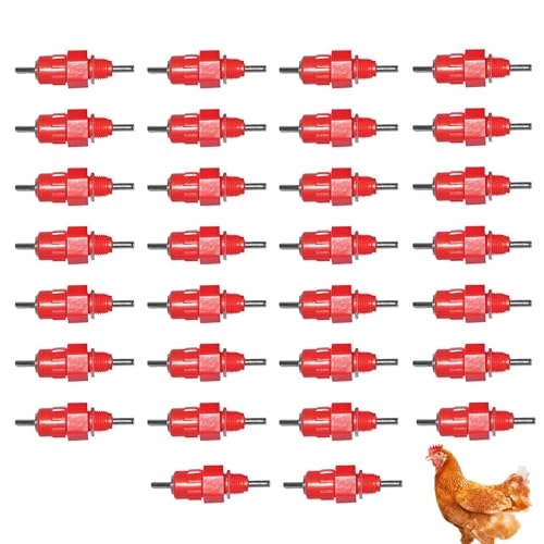 30X Edelstahl Trinksystem Für Hühner Nutztiere Pferdestall Kaninchenstall Ziegenhaltung Innenbereich Außenbereich | Hühner Trinknippel - Automatische Edelstahl Tränke Für Winterbetrieb| Tränkenippel f 30X Edelstahl Trinksystem Für Hühner Nutztiere Pferdestall Kaninchenstall Ziegenhaltung Innenbereich Außenbereich | Hühner Trinknippel - Automatische Edelstahl Tränke Für Winterbetrieb| Tränkenippel f von Generic