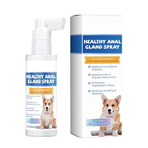 Analdrüsenspray Für Katzen – Analdrüsen-Geruchsspray Für Hunde | Desodorierendes Und Erfrischendes Spray Für Haustiere 59 Ml | Sicheres Geruchsbeseitigungsspray Für Hunde, Alivi von Generic