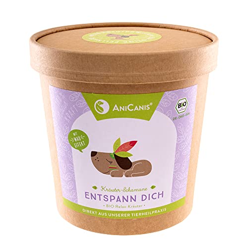 AniCanis Bio Kräutermix Entspann Dich für Hunde - Kräuter vom Tierheilpraktiker - Nervenkräuter Beruhigung & Stress - 100g von AniCanis