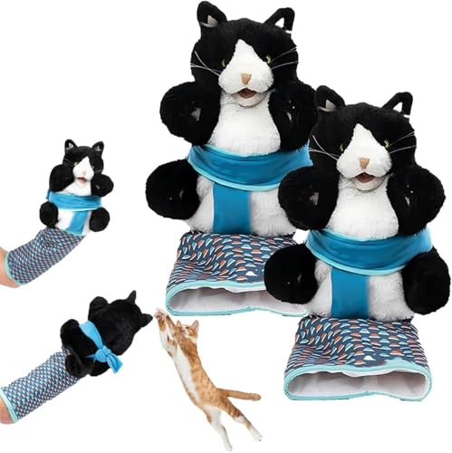 Ant arcking Wrestler, Cat Puppet Wrestling Glove, Cat Arm Wrestle Toy, Essential for Pet Lovers, with Tough Padding for Safe Interactive Play (2 PCS,26 cm) von Generic