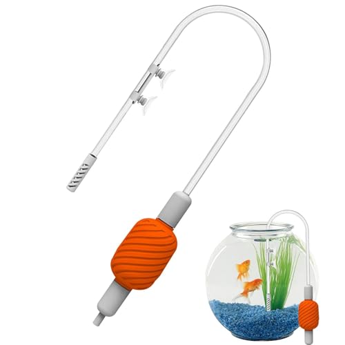 Aquariensauger, manueller Wasserwechsler für Aquarien, Handstaubsauger für Aquarien, Aquariensauger mit TPC-Schlauch, Anti-Saugnetz für Wasserzirkulation von Generic