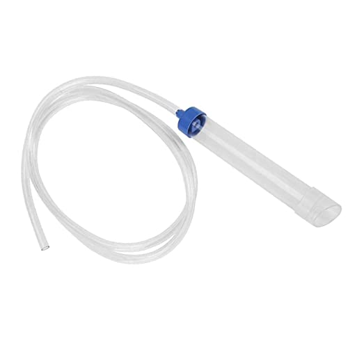 Aquarium Manueller Wasserwechsler Aquarium Reiniger Wasserfilter Siphon Tube PVC Flüssigkeitsübertragungswerkzeug Schneller Wasserwechsler Wasserreiniger Siphon Schlauchpumpe Kiesreiniger für kleine Aquarien von Generic