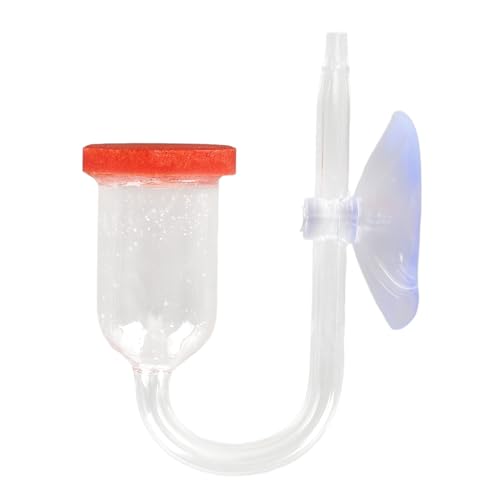 Aquarium-Sauerstoff-Refiner, Saugnapf-Befestigung, Aquarium-Luft-Refiner, Kompakt, Transparent, Atmungsaktiv, Hochgelöster Sauerstoff für Aquarien (Rot) von Generic