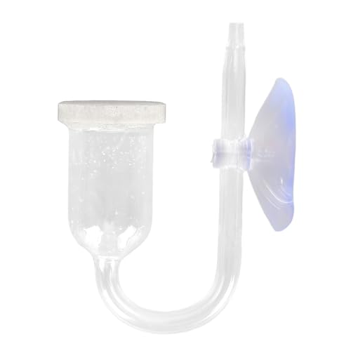 Aquarium-Sauerstoff-Refiner, Saugnapf-Befestigung, Aquarium-Luft-Refiner, Kompakt, Transparent, Atmungsaktiv, Hochgelöster Sauerstoff für Aquarien (White) von Generic