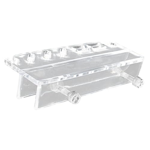 Aquarium Tool Rack - Clear Acrylfischtank Organizer, Platzeinsparungswartungsständer | Aquarium -Zubehörhalter für Pinzetten, Schere, Anlagenwerkzeuge, Algenreiniger, Lagerung für -Ausrüst von Generic