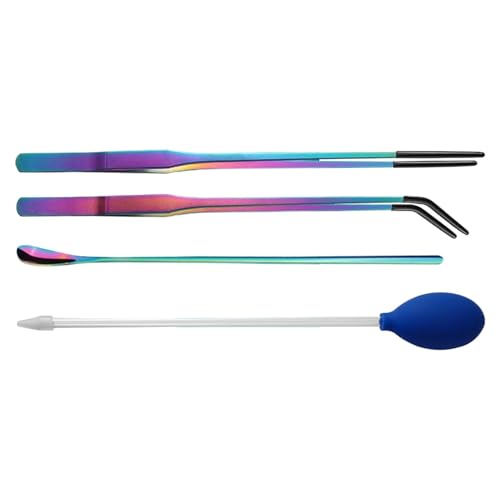 Aquarium-Werkzeuge für Terrarien, Futterlöffel für Reptilien, 4-teiliges Aquarium-Pinzetten-Set, professionelles Reptilien-Terrarium mit ergonomischem Design Aquarium-Werkzeuge für Terrarien, Futterlöffel für Reptilien, 4-teiliges Aquarium-Pinzetten-Set, professionelles Reptilien-Terrarium mit ergonomischem Design von Generic