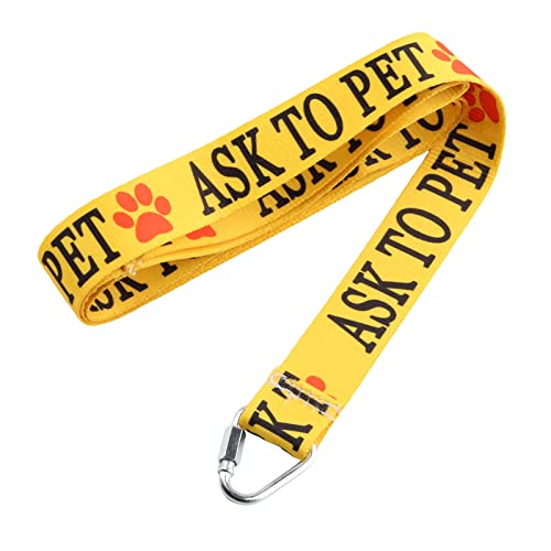 Ask Before Petting/Ask To Pet Nervöse gelbe Hundeleine, schüchterner Rettungshund, Geschenk für nervöse, schüchterne Hunde, Geschenk (Ask To -Pet) von Generic
