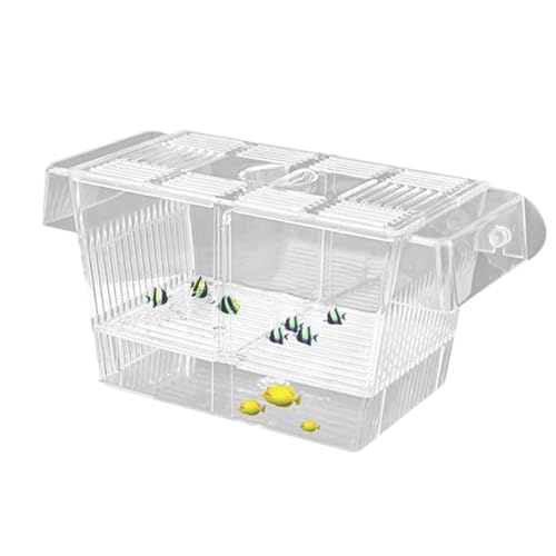 Aufzuchtbecken Aquarium - Acrylic Laichkasten für Aquarium, Aquarium-Teiler-Akklimatisierungsbox für Aggressive Fische | Brutkasten aus Acryl für Babyfische, Clownfische und Guppys von Generic