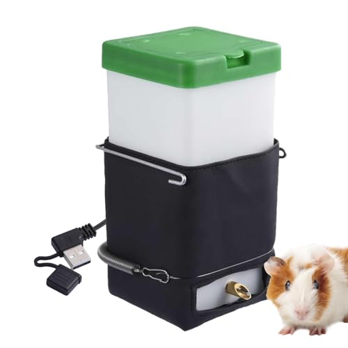 Auslaufsichere Hamster-Wasserflasche – beheizte Kleintiertränke mit Anti-Tropf-Düse |. Auslaufsicheres Design für Hamster, Meerschweinchen, Vögel, Kaninchen, einfache Installation mit sicherer Käfigbe von Generic