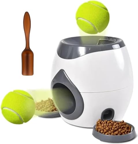 Automatic Ball Launcher, Automatic Ball Launcher, Automatischer Ballwerfer, Hunde Ball Interaktive Ballwurfmaschine, Hundespielzeug Interactive für Innen und Außen Essensbelohnungsmaschine von Generic