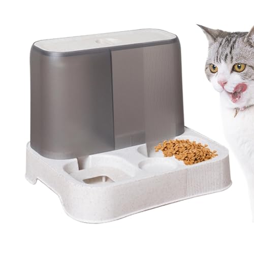 Automatischer Haustier-Futterspender – Katze Auto Feeder Hund Feeder – Große Kapazität Pet Feeder Wasserspender Trog, Automatischer Hundefutterspender, Futternapf Haustierfutterspender von Generic