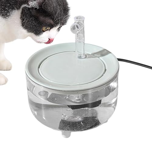 Automatischer Wassernapf für Katzen,Katzenwasserspender | Katzenwasserbrunnen Katzentränke - Automatischer Trinkbrunnen für Haustiere, großer Wassernapf fürs Auto, geräuschloser Wasserspender für Hund von Generic